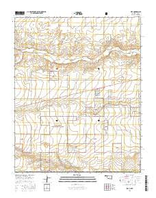 Felt Oklahoma Current topographic map, 1:24000 scale, 7.5 X 7.5 Minute, Year 2016