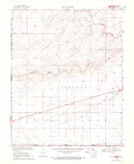 Felt SW Oklahoma Historical topographic map, 1:24000 scale, 7.5 X 7.5 Minute, Year 1969