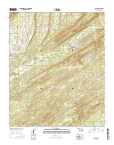 Finley Oklahoma Current topographic map, 1:24000 scale, 7.5 X 7.5 Minute, Year 2016