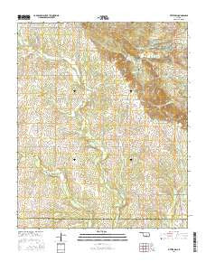 Fittstown Oklahoma Current topographic map, 1:24000 scale, 7.5 X 7.5 Minute, Year 2016