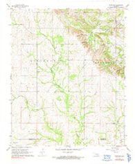Fittstown Oklahoma Historical topographic map, 1:24000 scale, 7.5 X 7.5 Minute, Year 1967