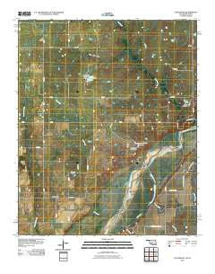 Fleetwood Oklahoma Historical topographic map, 1:24000 scale, 7.5 X 7.5 Minute, Year 2010