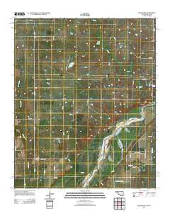Fleetwood Oklahoma Historical topographic map, 1:24000 scale, 7.5 X 7.5 Minute, Year 2012
