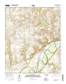 Fleetwood Oklahoma Current topographic map, 1:24000 scale, 7.5 X 7.5 Minute, Year 2016