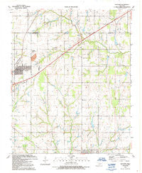 Fletcher Oklahoma Historical topographic map, 1:24000 scale, 7.5 X 7.5 Minute, Year 1991