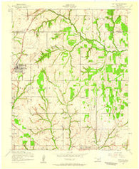 Fletcher Oklahoma Historical topographic map, 1:24000 scale, 7.5 X 7.5 Minute, Year 1956