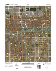 Floris Oklahoma Historical topographic map, 1:24000 scale, 7.5 X 7.5 Minute, Year 2012