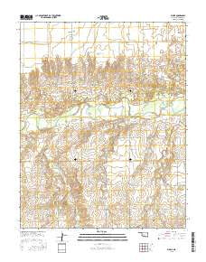 Floris Oklahoma Current topographic map, 1:24000 scale, 7.5 X 7.5 Minute, Year 2016
