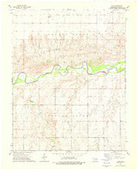 Floris Oklahoma Historical topographic map, 1:24000 scale, 7.5 X 7.5 Minute, Year 1973