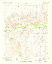 Floris Oklahoma Historical topographic map, 1:24000 scale, 7.5 X 7.5 Minute, Year 1973