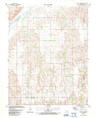 Flying Creek Oklahoma Historical topographic map, 1:24000 scale, 7.5 X 7.5 Minute, Year 1987