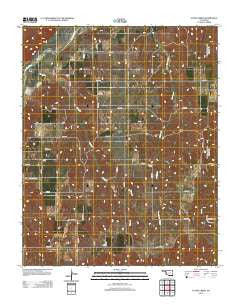 Flying Creek Oklahoma Historical topographic map, 1:24000 scale, 7.5 X 7.5 Minute, Year 2012