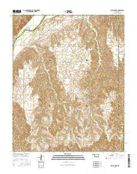Flying Creek Oklahoma Current topographic map, 1:24000 scale, 7.5 X 7.5 Minute, Year 2016