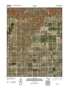 Forgan Oklahoma Historical topographic map, 1:24000 scale, 7.5 X 7.5 Minute, Year 2012