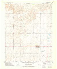 Forgan Oklahoma Historical topographic map, 1:24000 scale, 7.5 X 7.5 Minute, Year 1973