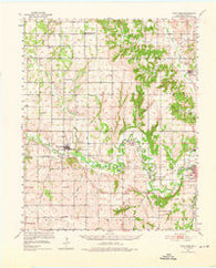 Fort Cobb Oklahoma Historical topographic map, 1:62500 scale, 15 X 15 Minute, Year 1951