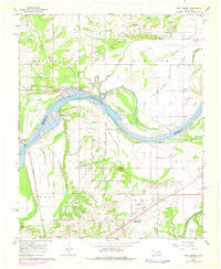 Fort Coffee Oklahoma Historical topographic map, 1:24000 scale, 7.5 X 7.5 Minute, Year 1967