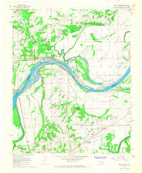 Fort Coffee Oklahoma Historical topographic map, 1:24000 scale, 7.5 X 7.5 Minute, Year 1967