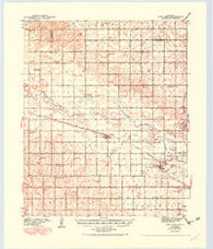 Fort Reno Oklahoma Historical topographic map, 1:62500 scale, 15 X 15 Minute, Year 1941