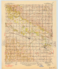Fort Reno Oklahoma Historical topographic map, 1:62500 scale, 15 X 15 Minute, Year 1941