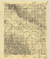 Fort Reno Oklahoma Historical topographic map, 1:62500 scale, 15 X 15 Minute, Year 1893