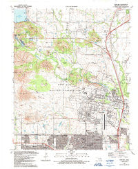 Fort Sill Oklahoma Historical topographic map, 1:24000 scale, 7.5 X 7.5 Minute, Year 1991
