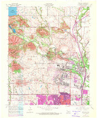 Fort Sill Oklahoma Historical topographic map, 1:24000 scale, 7.5 X 7.5 Minute, Year 1956