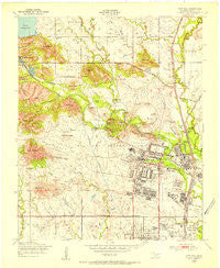 Fort Sill Oklahoma Historical topographic map, 1:24000 scale, 7.5 X 7.5 Minute, Year 1949