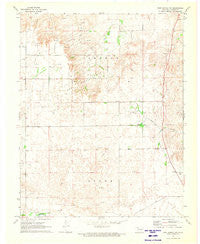 Fort Supply NW Oklahoma Historical topographic map, 1:24000 scale, 7.5 X 7.5 Minute, Year 1971