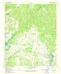 Fort Towson Oklahoma Historical topographic map, 1:24000 scale, 7.5 X 7.5 Minute, Year 1971