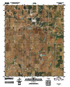 Fort Cobb Oklahoma Historical topographic map, 1:24000 scale, 7.5 X 7.5 Minute, Year 2009
