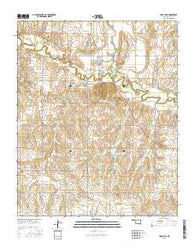 Fort Cobb Oklahoma Current topographic map, 1:24000 scale, 7.5 X 7.5 Minute, Year 2016