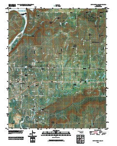 Fort Gibson Dam Oklahoma Historical topographic map, 1:24000 scale, 7.5 X 7.5 Minute, Year 2010