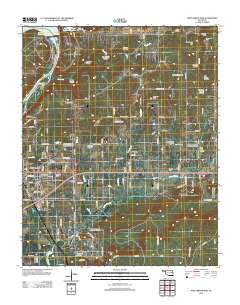 Fort Gibson Dam Oklahoma Historical topographic map, 1:24000 scale, 7.5 X 7.5 Minute, Year 2012