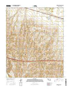 Fort Reno SW Oklahoma Current topographic map, 1:24000 scale, 7.5 X 7.5 Minute, Year 2016