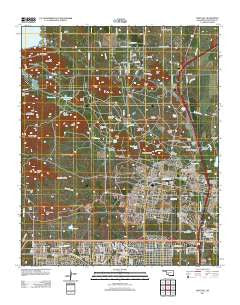 Fort Sill Oklahoma Historical topographic map, 1:24000 scale, 7.5 X 7.5 Minute, Year 2012