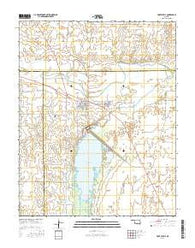 Fort Supply Oklahoma Current topographic map, 1:24000 scale, 7.5 X 7.5 Minute, Year 2016