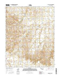 Fort Supply NE Oklahoma Current topographic map, 1:24000 scale, 7.5 X 7.5 Minute, Year 2016