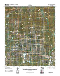 Fort Towson Oklahoma Historical topographic map, 1:24000 scale, 7.5 X 7.5 Minute, Year 2012