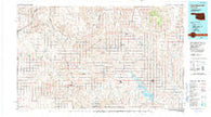 Foss Reservoir Oklahoma Historical topographic map, 1:100000 scale, 30 X 60 Minute, Year 1990