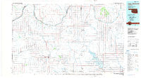 Foss Reservoir Oklahoma Historical topographic map, 1:100000 scale, 30 X 60 Minute, Year 1984