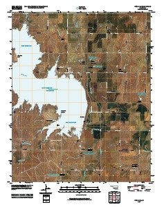 Foss Dam Oklahoma Historical topographic map, 1:24000 scale, 7.5 X 7.5 Minute, Year 2010