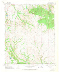Fox NE Oklahoma Historical topographic map, 1:24000 scale, 7.5 X 7.5 Minute, Year 1968