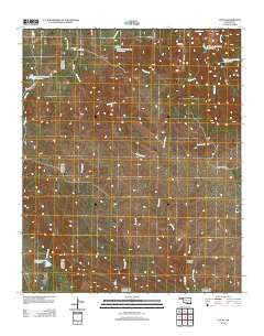 Fox NE Oklahoma Historical topographic map, 1:24000 scale, 7.5 X 7.5 Minute, Year 2012