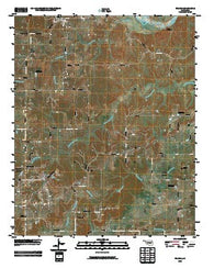 Francis Oklahoma Historical topographic map, 1:24000 scale, 7.5 X 7.5 Minute, Year 2009