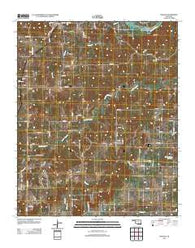Francis Oklahoma Historical topographic map, 1:24000 scale, 7.5 X 7.5 Minute, Year 2012