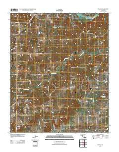Francis Oklahoma Historical topographic map, 1:24000 scale, 7.5 X 7.5 Minute, Year 2012