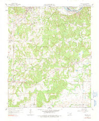 Francis Oklahoma Historical topographic map, 1:24000 scale, 7.5 X 7.5 Minute, Year 1958