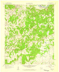 Francis Oklahoma Historical topographic map, 1:24000 scale, 7.5 X 7.5 Minute, Year 1958