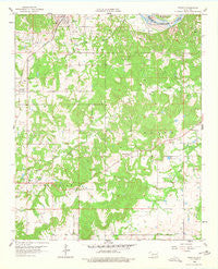 Francis Oklahoma Historical topographic map, 1:24000 scale, 7.5 X 7.5 Minute, Year 1958